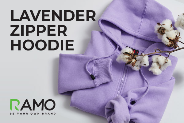 Lavender Zipper Hoodie